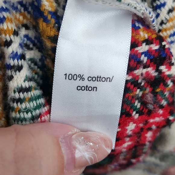 maurices- plaid flannel shacket - Picture 7 of 7